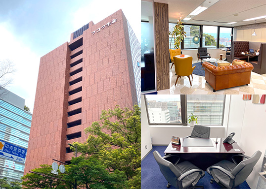 会社外観、内観